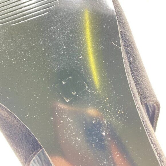 TGSIKIBW Black Pointed Toe Slingback Pumps Wedge Low Heel Slingback Slip On Shoe - Picture 6 of 8